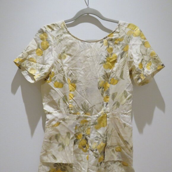 SAMANTHA PLEET Park Romper Citrus Print Silk Coquette Quirky Abstract Ethereal - Picture 4 of 16